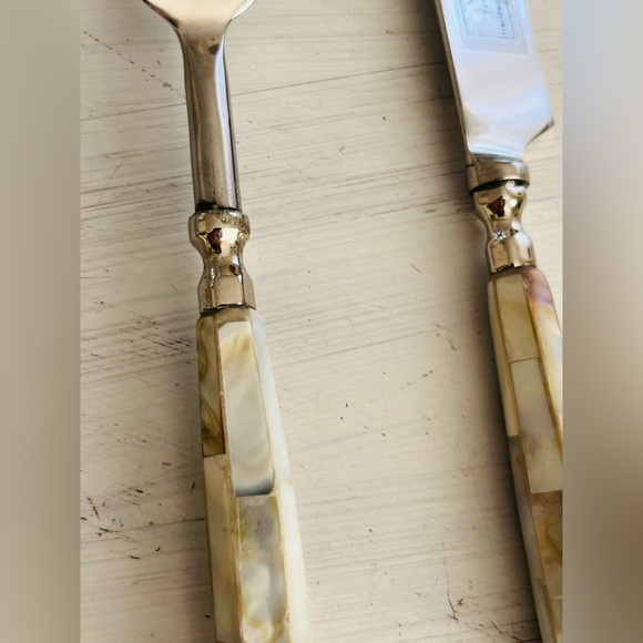 Anthropologie Mother-Of-Pearl Flatware 5 Piece Setting - Picture 7 of 8